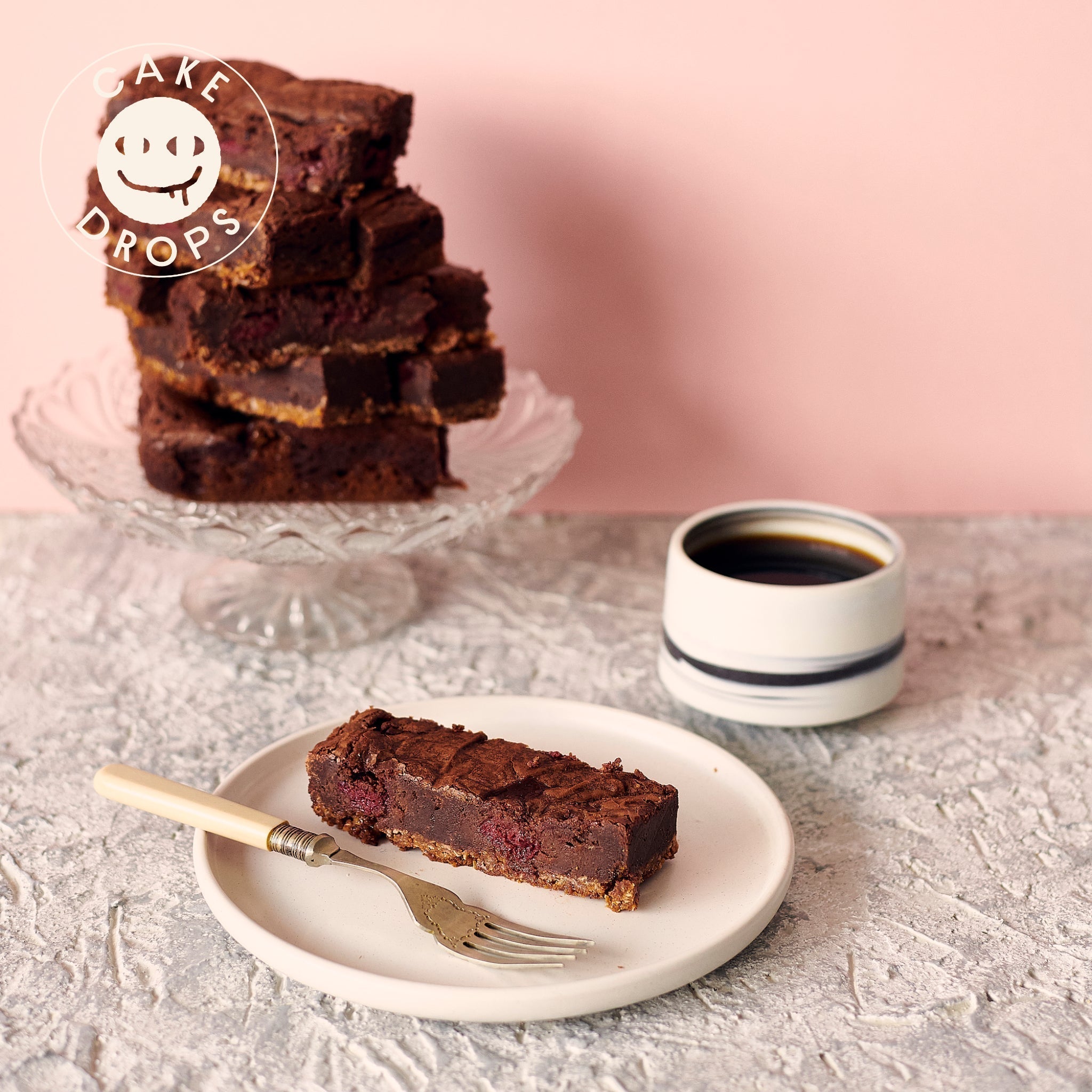 Exploding Bakery Cake Drops: Cherry Brownie