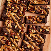 Exploding Bakery Peanut Butter Vegan Brownie Traybake