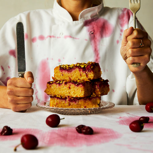 Sour Cherry & Pistachio Cake
